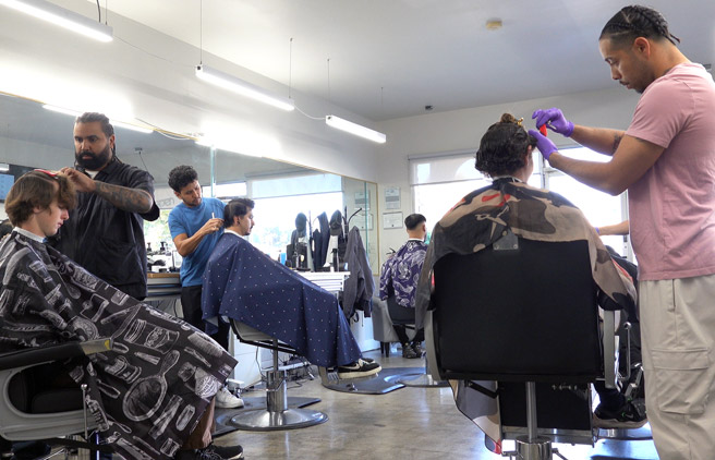 mgx barbers at work
